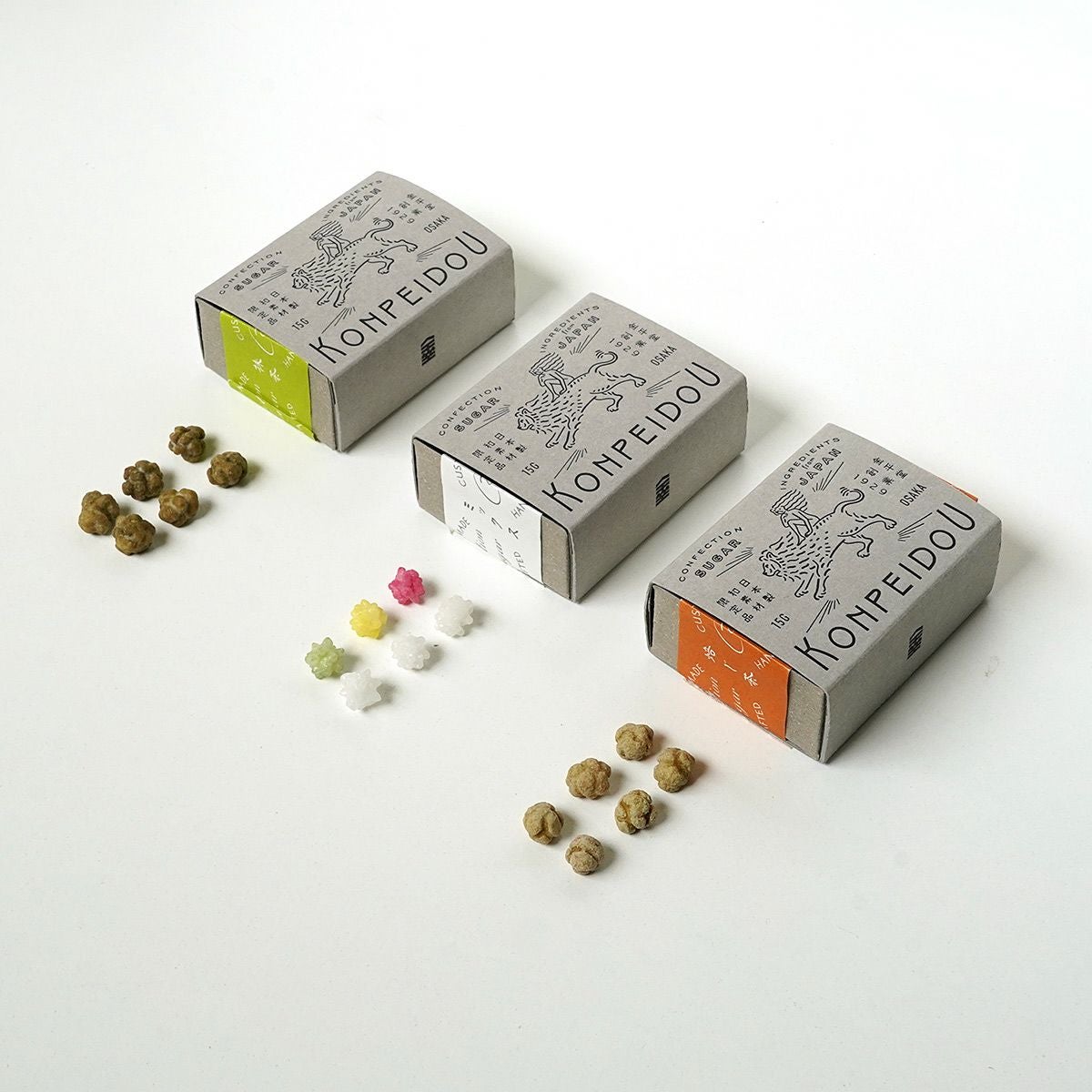 金平堂(KONPEIDOU)小箱3種類中身出し