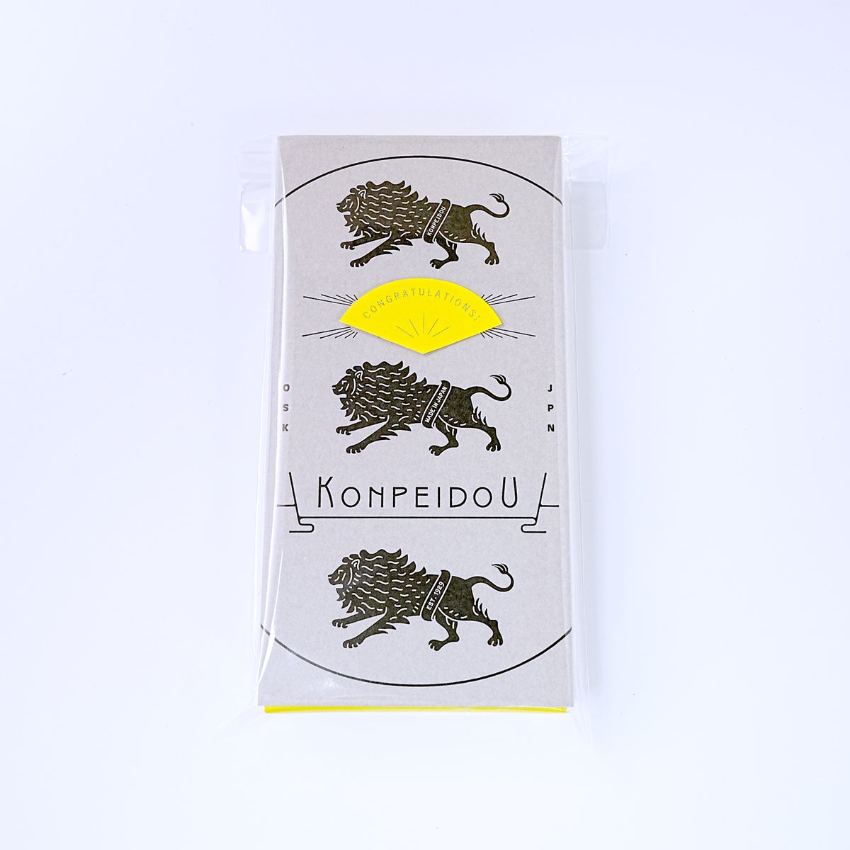 金平堂(KONPEIDOU)ギフトボックス☆メッセージシール付きラッピング「CONGRATULATIONS」